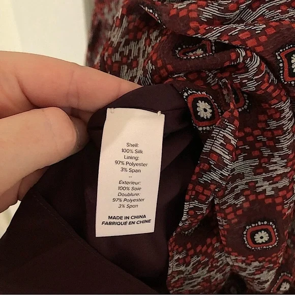 100% Silk Cinq á Sept Jasmine Floral Ruffle Fringe Dress - Picture 13 of 14